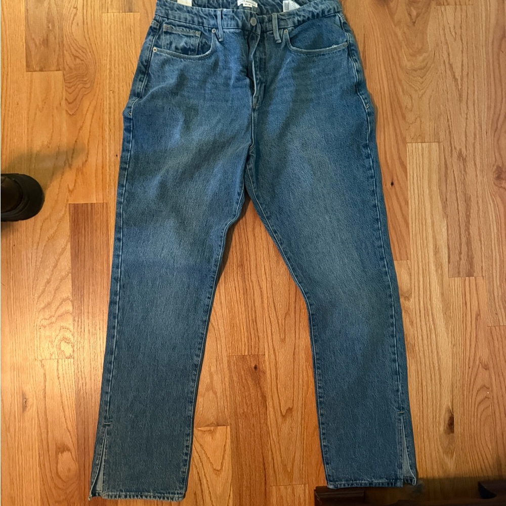 Good American Blue Boyfriend Jeans